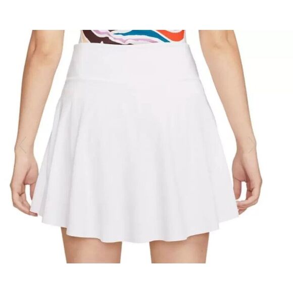 Nike DX1132-100 Women's Sz L White Dri-FIT Advantage Tennis Golf Skort - Picture 8 of 9